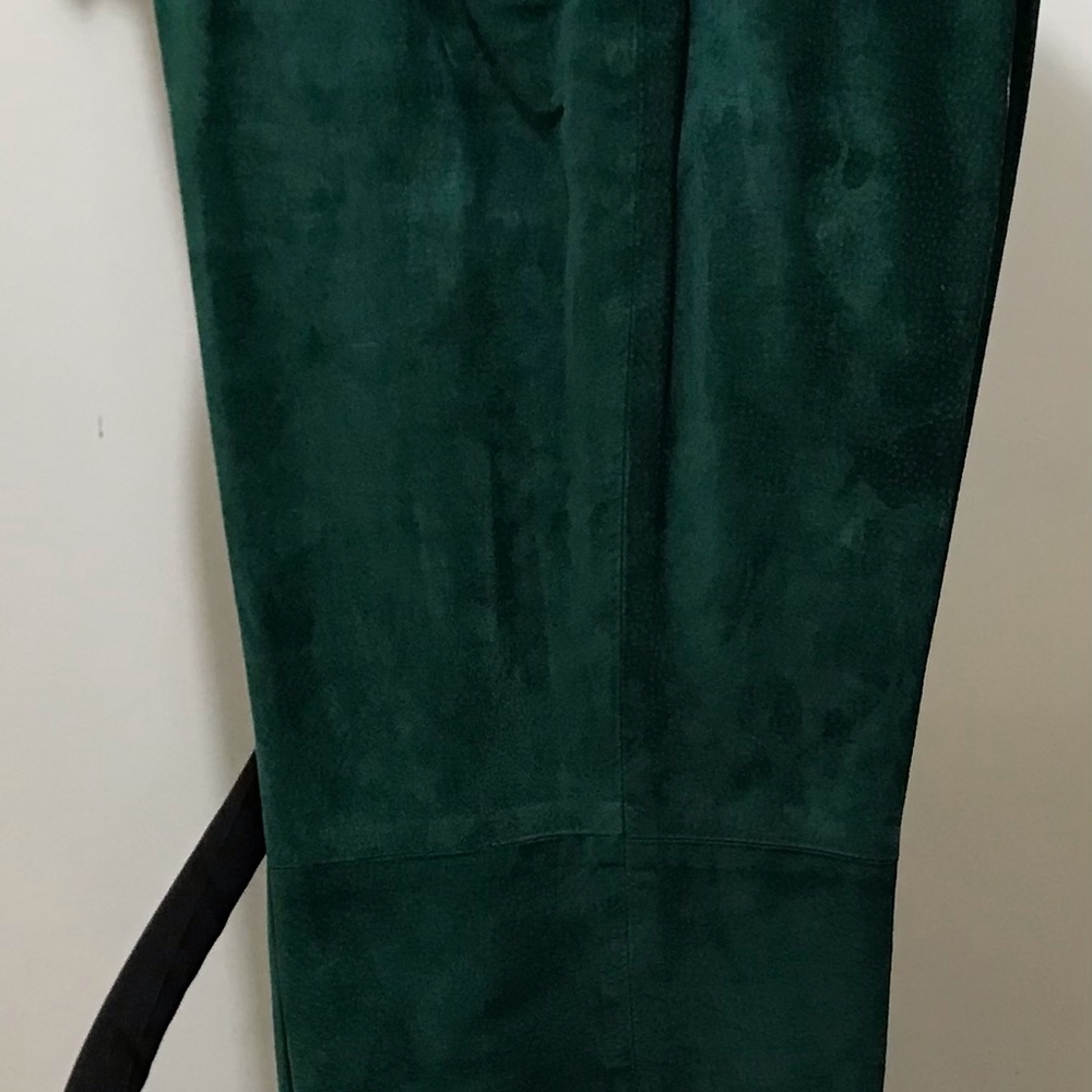 Vintage Kelly Green Suede Pants